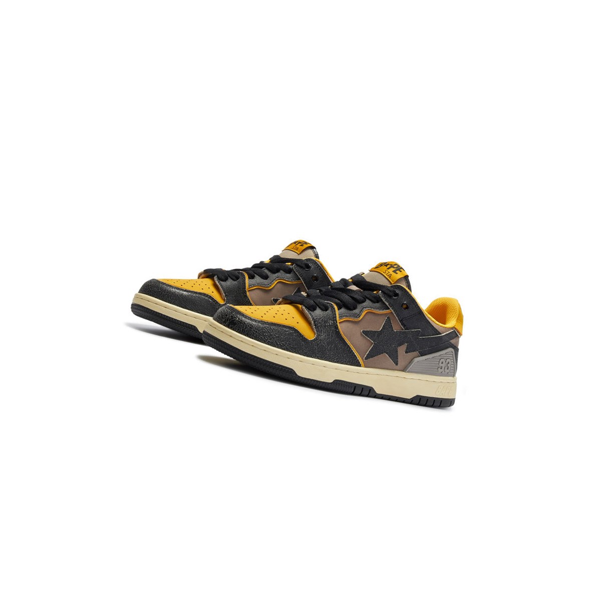 A BATHING APE Bape Sk8 Sta #5 M1 Low Sneakers Herren Schwarz | 72638JSTO