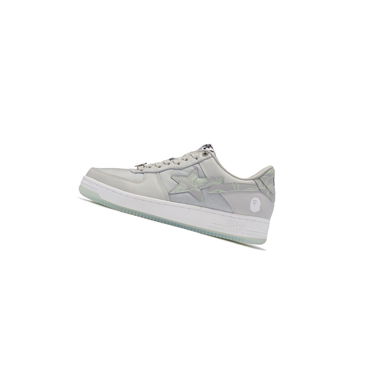 A BATHING APE Bape Sta #1 M2 Low Sneakers Herren Grau | 10693DIOS