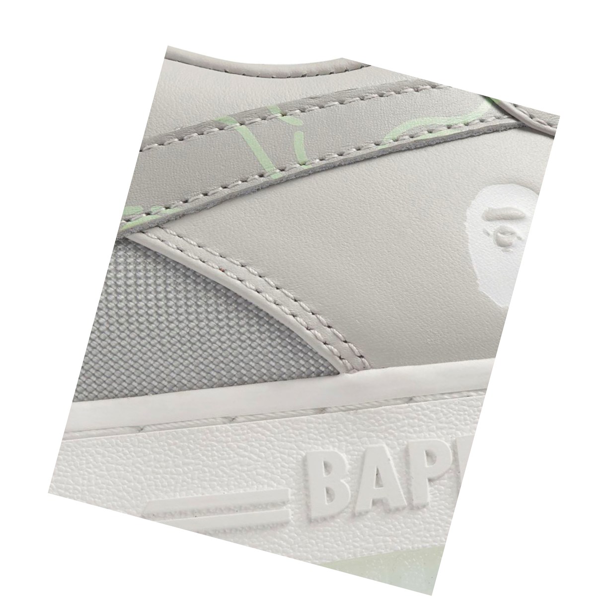 A BATHING APE Bape Sta #1 M2 Low Sneakers Herren Grau | 10693DIOS