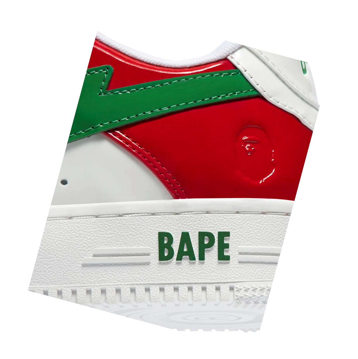 A BATHING APE Bape Sta M1 Low Sneakers Herren Grün | 79628FYIG