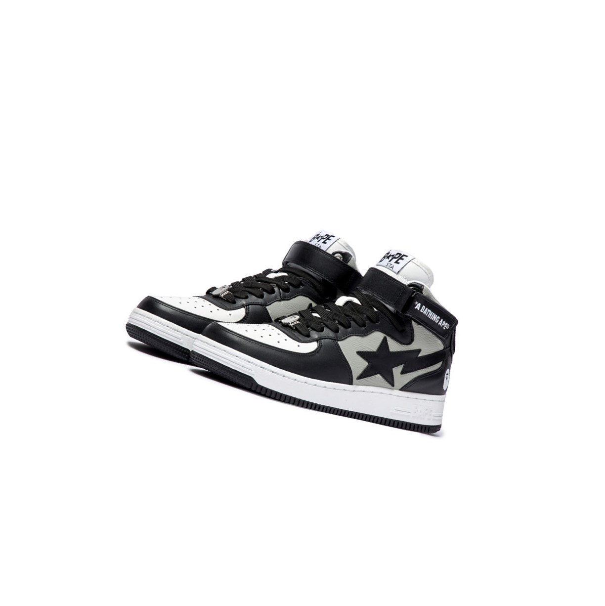 A BATHING APE Bape Sta Mi #2 M2 High Sneakers Herren Schwarz | 32906NTCP