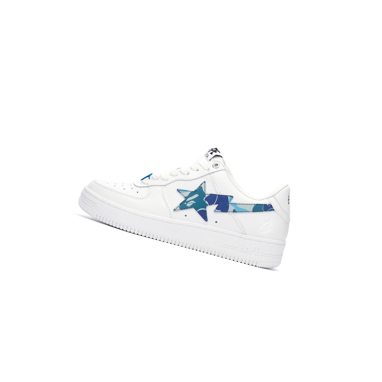 A BATHING APE Bape Sta™ White / Abc Camo Low Sneakers Damen Blau | 21795YGUM