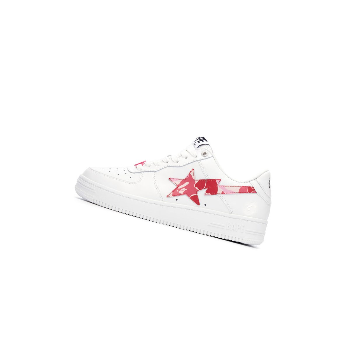 A BATHING APE Bape Sta™ White / Abc Camo Low Sneakers Damen Rosa | 24189ZDJN