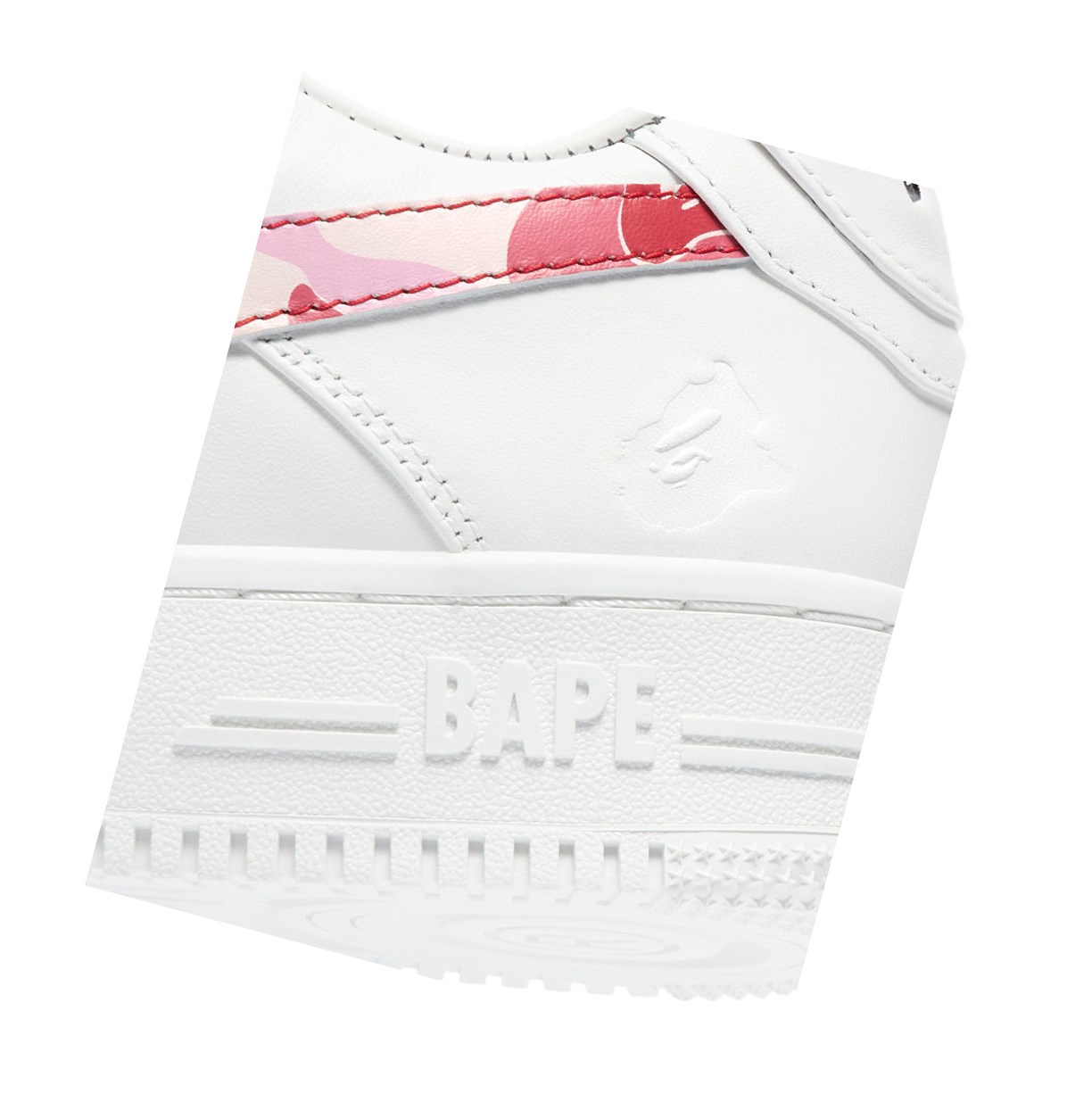 A BATHING APE Bape Sta™ White / Abc Camo Low Sneakers Damen Rosa | 24189ZDJN