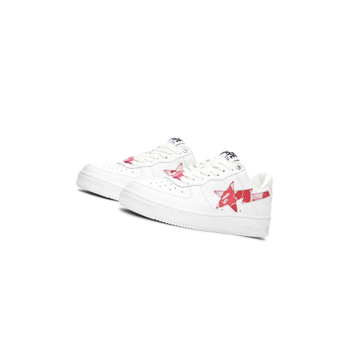 A BATHING APE Bape Sta™ White / Abc Camo Low Sneakers Damen Rosa | 24189ZDJN