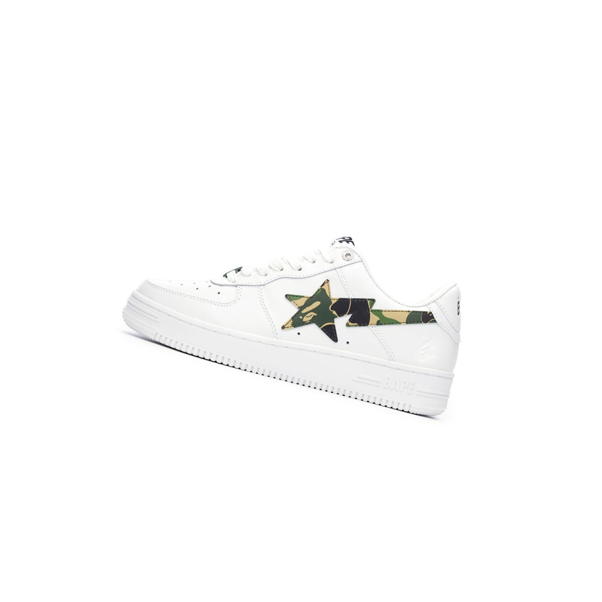 A BATHING APE Bape Sta™ White / Abc Camo Low Sneakers Herren Grün | 27016ZKFH