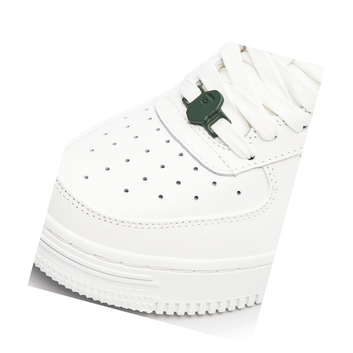 A BATHING APE Bape Sta™ White / Abc Camo Low Sneakers Herren Grün | 27016ZKFH