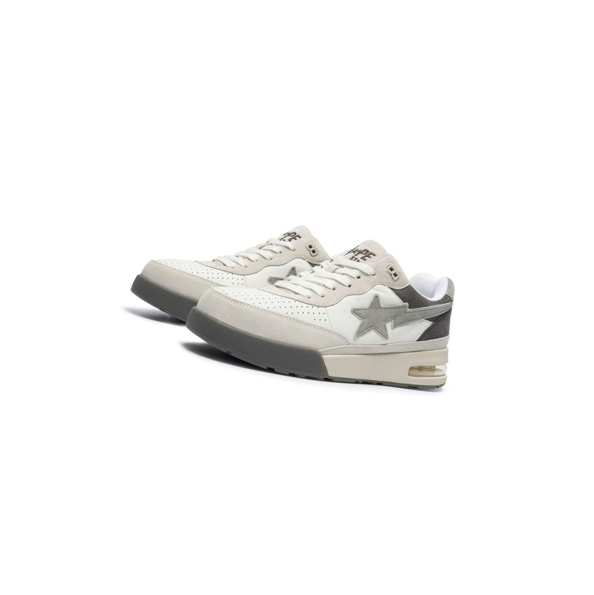 A BATHING APE Bape Straßen Sta #3 M2 Low Sneakers Herren Grau | 50391ZGPJ