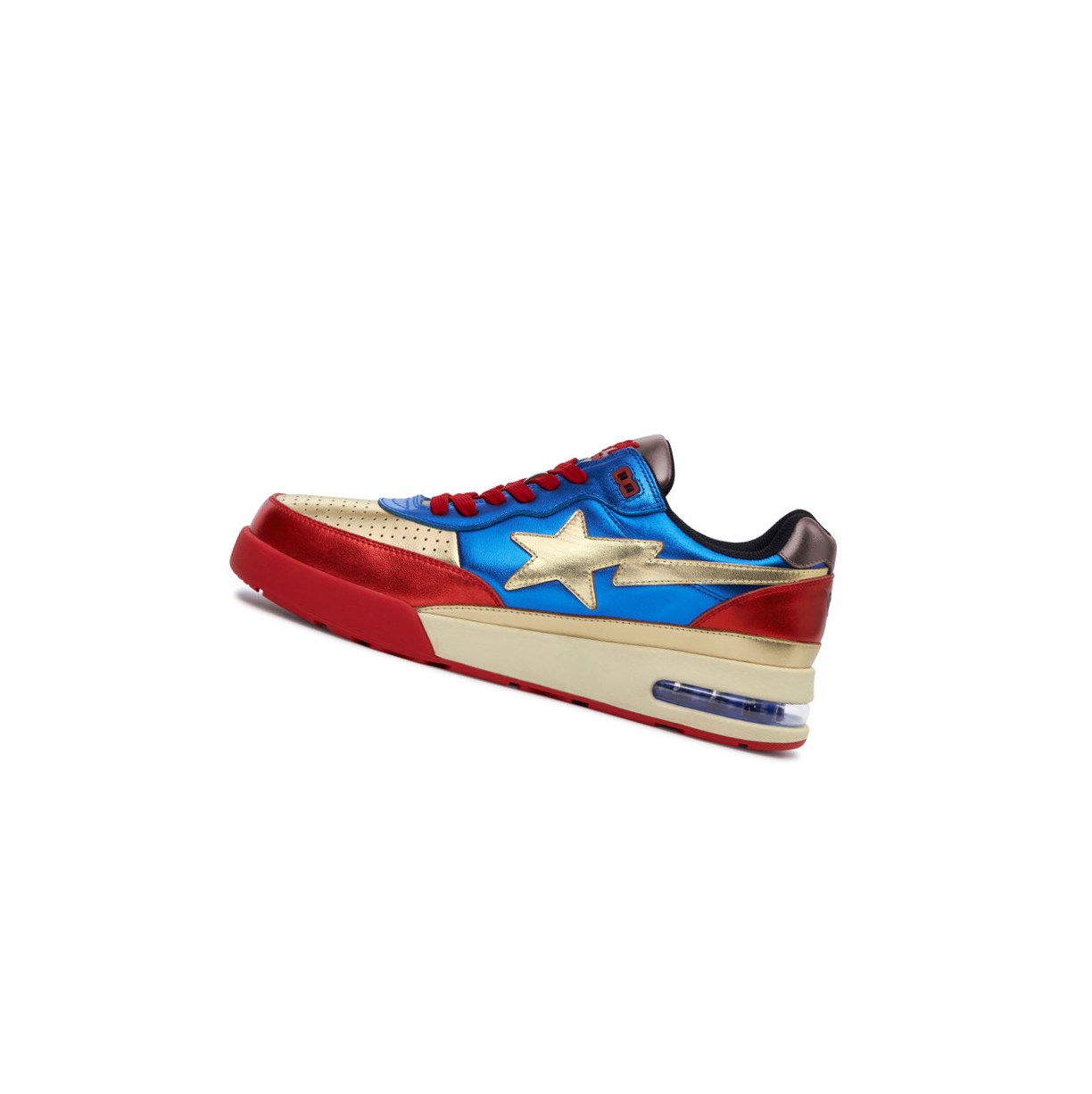 A BATHING APE Bape Straßen Sta Mid Sneakers Damen Blau | 36829LOPM