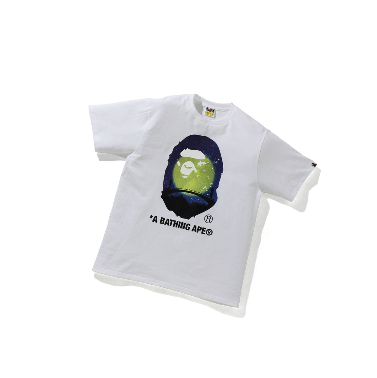 A BATHING APE Bape The Star Festival Ape Head Tee Kurzes Sleeve T-shirts Herren Weiß | 96740VSFW