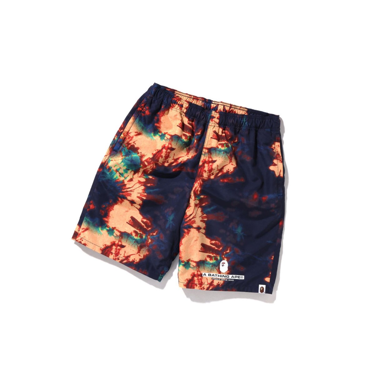 A BATHING APE Bape Tie-dye Beach Kurze Hose Herren Navy Blau | 36125QZUH