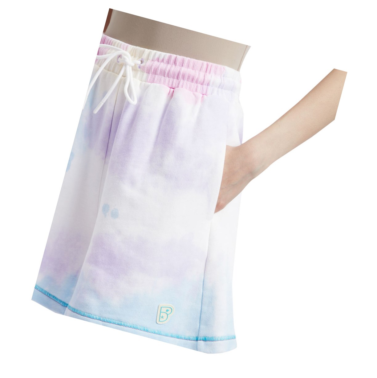 A BATHING APE Bape Tie-dye Kurze Hose Damen Hellblau | 84271FHKU