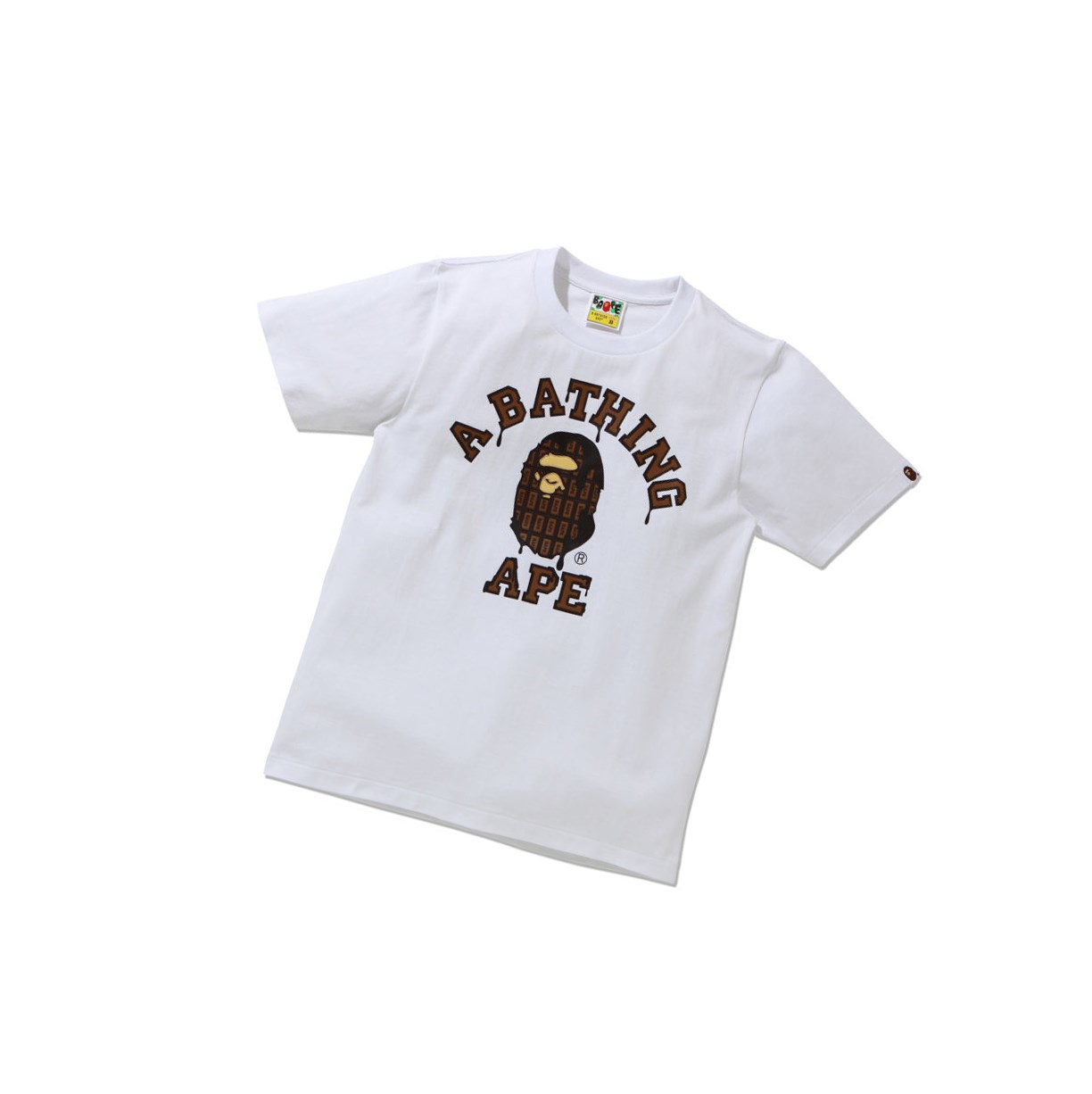 A BATHING APE Bape Valentine Chocolate Ape Head Tee Kurzes Sleeve T-shirts Damen Weiß | 57014PASN