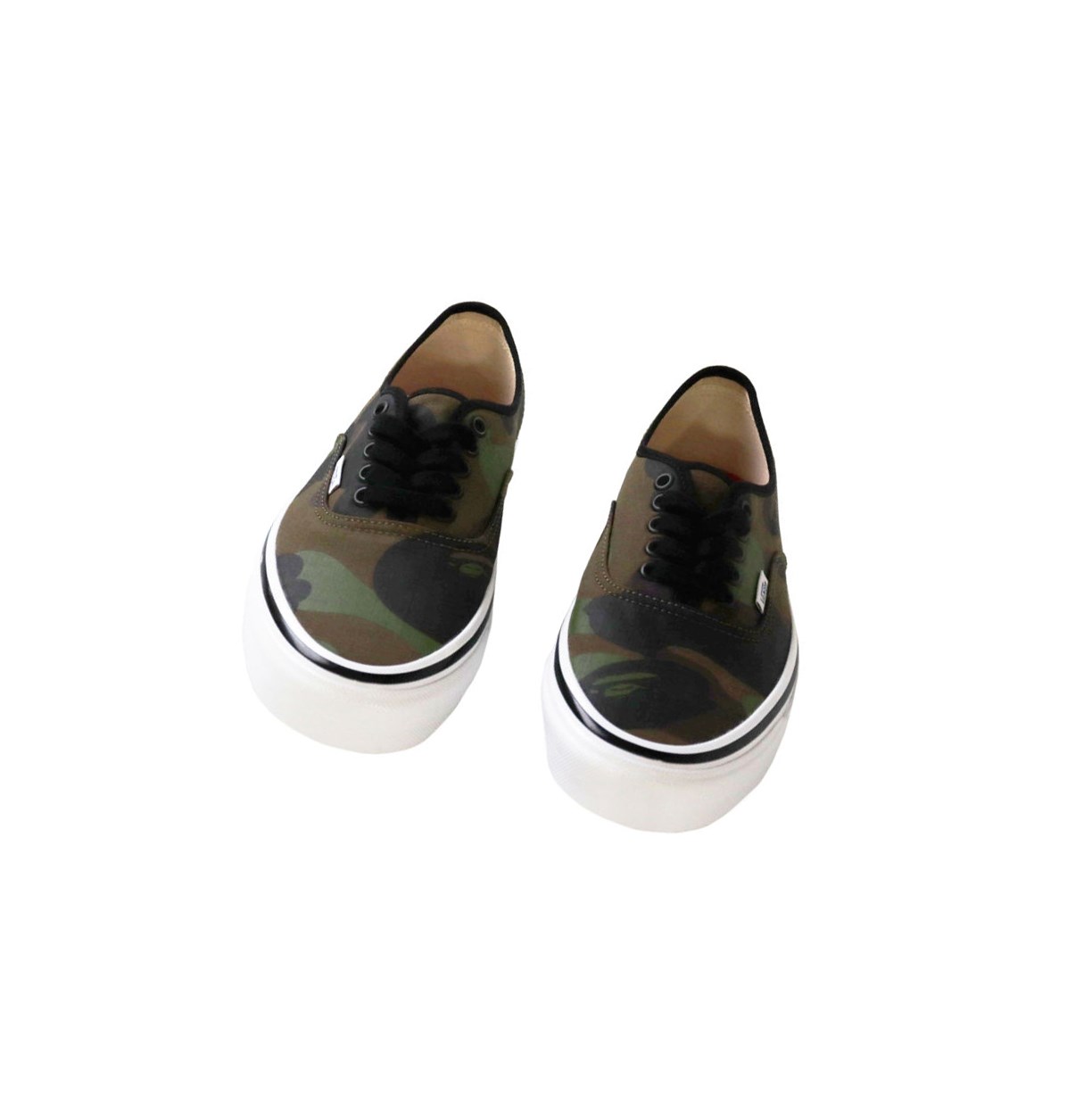 A BATHING APE Bape X Vans 1st Camo Authentic Low Sneakers Herren Grün | 98540TANH